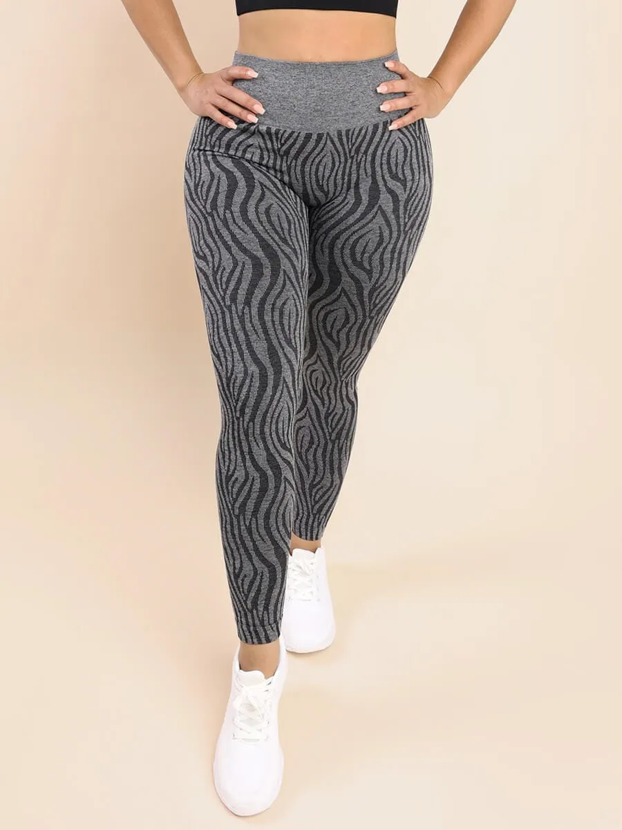 Wholesale Zebra Print High Waist Yoga Leggings