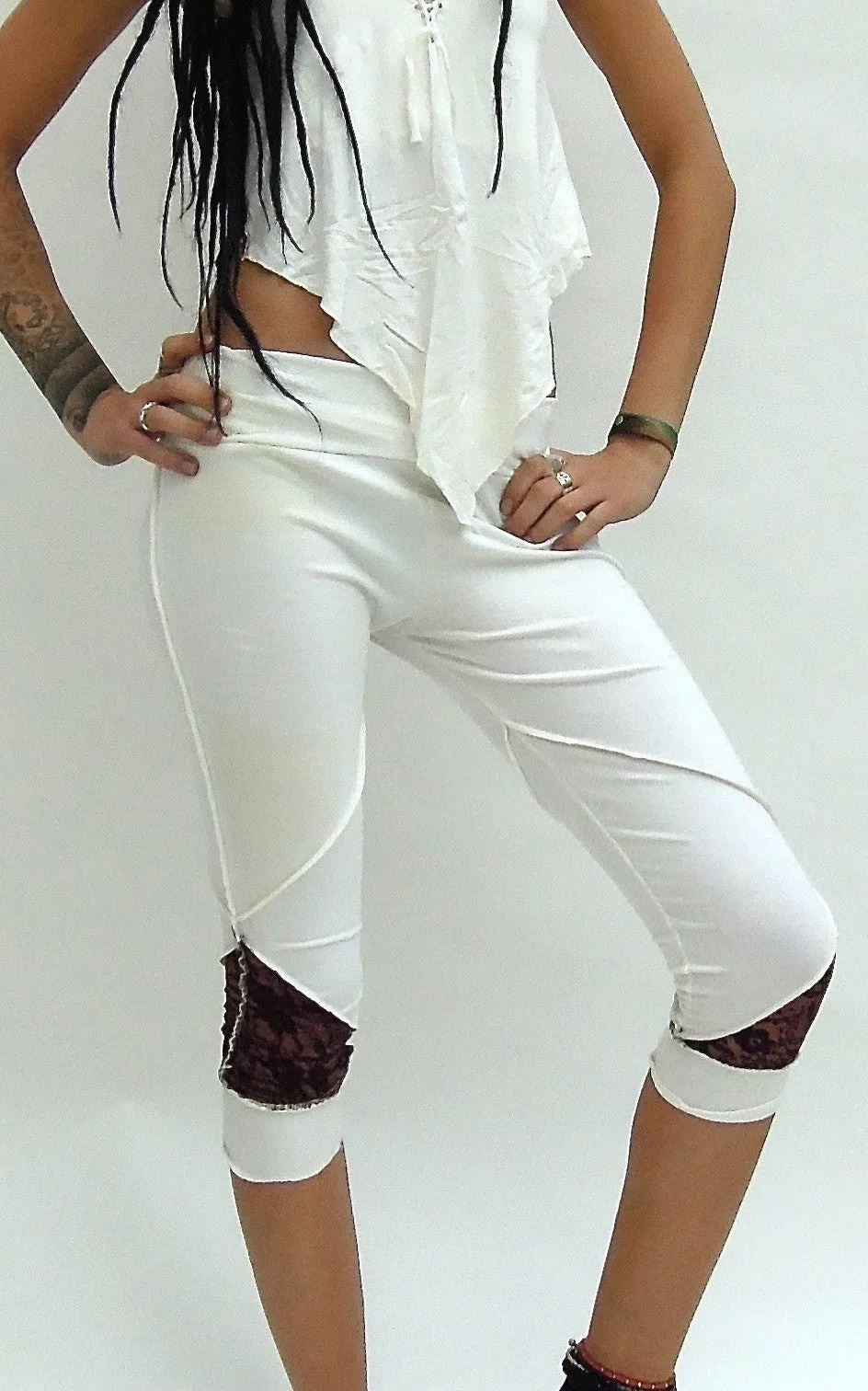 Yoga Capris Leggings Pixie style 3/4