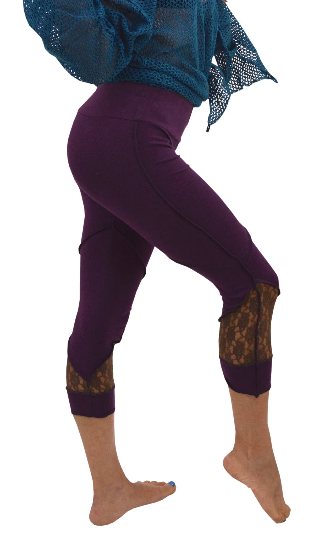Yoga Capris Leggings Pixie style 3/4